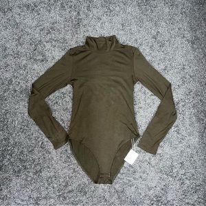 Women’s MANGOPOP Olive Green Body Suit Size S